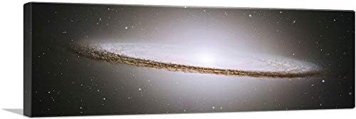ARTCANVAS Galaxy Hubble Telescope Messier 104 Canvas Art Print Stretched Framed Wall Decor 48 x 16