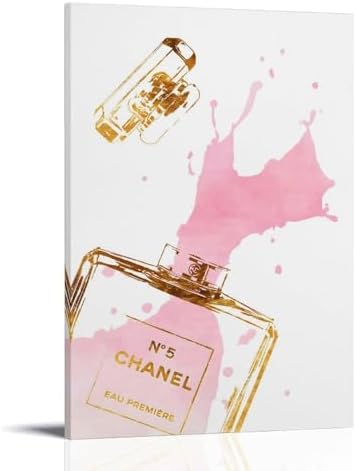WEboL Gold Pink Splash Wall Art Print 08x12inch
