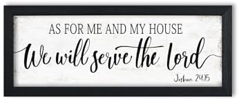As for Me and My House Bible Verse Wall Sign