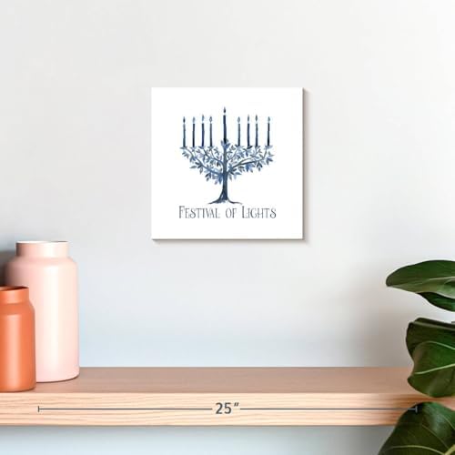 ElephantStock Festival Of Lights I Menorah Wall Art