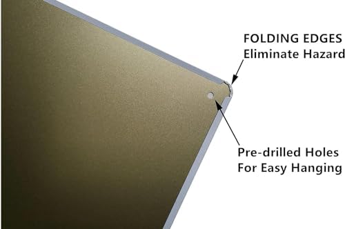 Christian Wall Decor Tin Sign Be Strong and Courageous 8x12 Inch