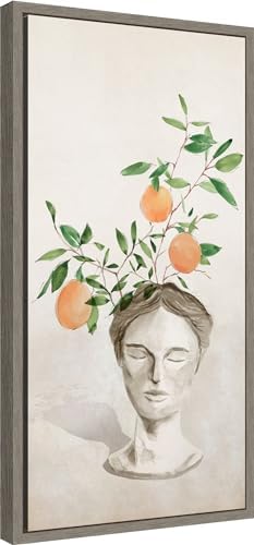 Amanti Art Framed Canvas Wall Art 27x14 Head Planter I by Isabelle Z