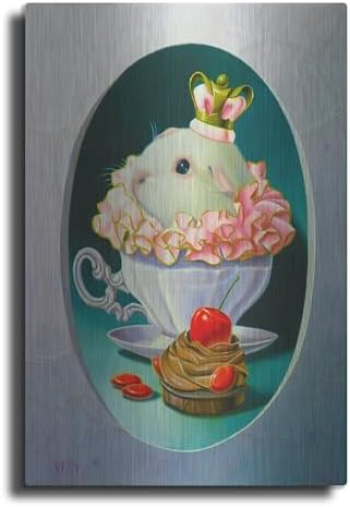 Luxe Metal Art The Guinea Pig With Sweets 12x16