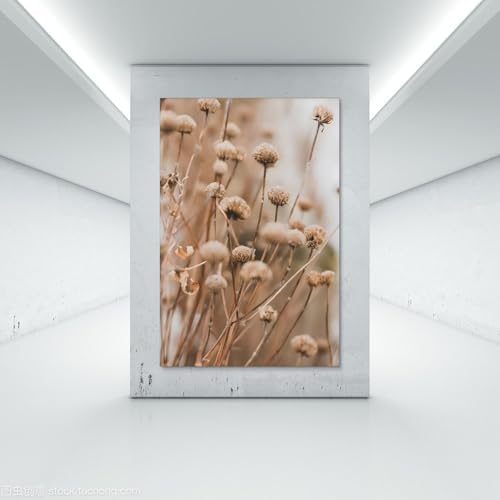 GUAHDQA Dried Flowers Canvas Wall Art 12x18inch