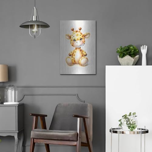 Cuddly Giraffe Metal Wall Art 16x24