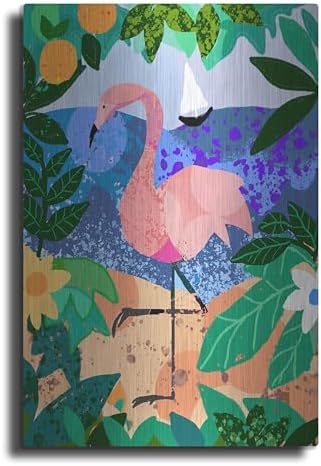 Final Flamingo Metal Wall Art by Holly McGee 16x24