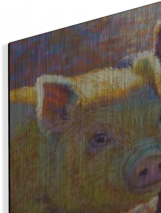 Piggy Pals Metal Wall Art 24x24 Inches