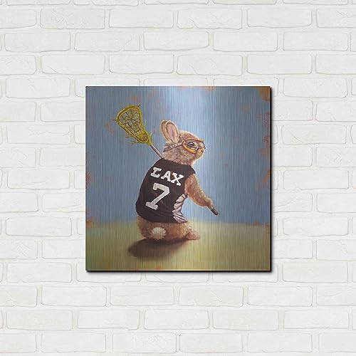 Lax Bunny Metal Wall Art 24x24 Inch