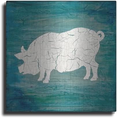Farm Pig Wall Art by Lightbox Journal 24x24