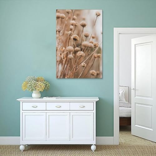 GUAHDQA Dried Flowers Canvas Wall Art 12x18inch