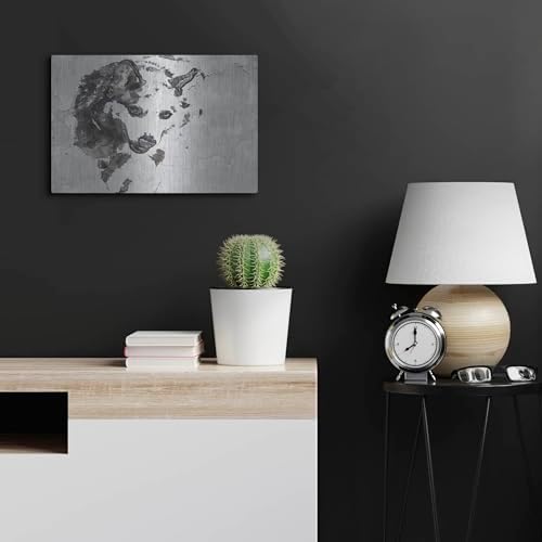 Forest Wolf Metal Wall Art 24x16