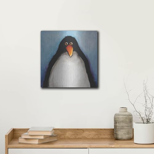 My Penguin Metal Wall Art 12x12 by Lucia Stewart