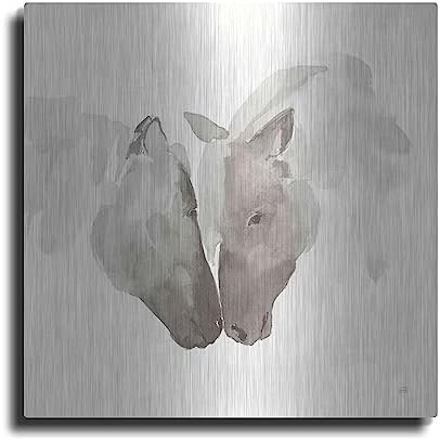 Nuzzling III Metal Wall Art by Chris Paschke 12x12
