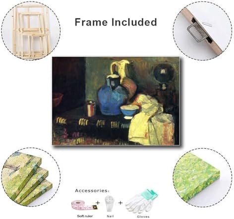 Vintage Henri Matisse Blue Pitcher Canvas Art 8x12in Wall Decor