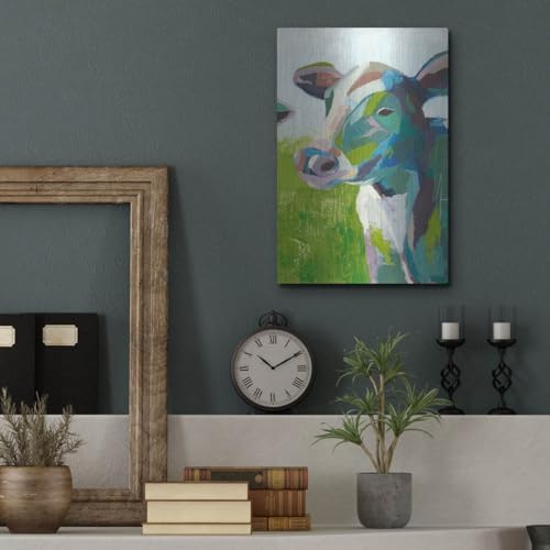 Painterly Cow III Metal Wall Art 12x16