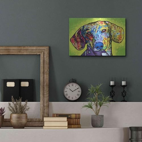 Dachshund Metal Wall Art 16x12 by Dean Russo