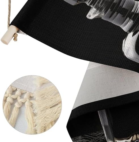 Black Perfume Bottle Wall Hanging Decor with Tassel