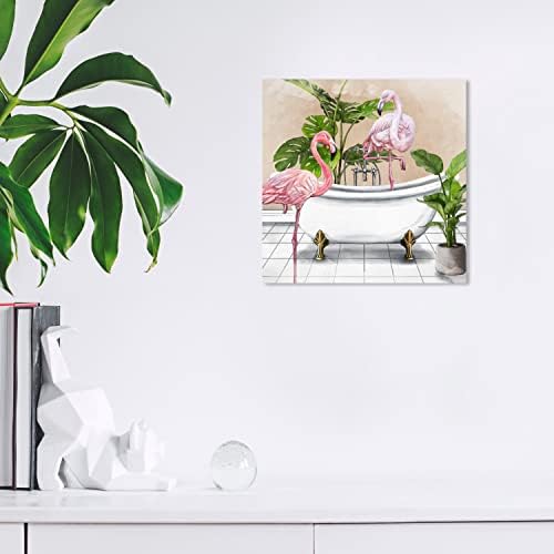 Wynwood Studio Tropical Monstera Jungle Birds Canvas Wall Art 12x12