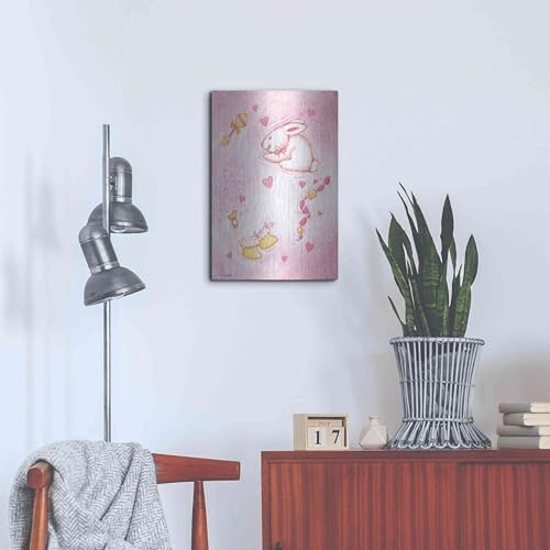 Nursery 1 Bunny Metal Wall Art 16x24