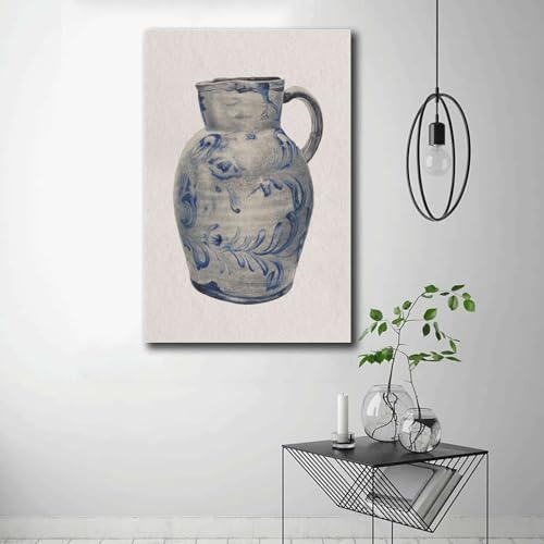 Vintage Pitcher Canvas Wall Art Print 16x24inch
