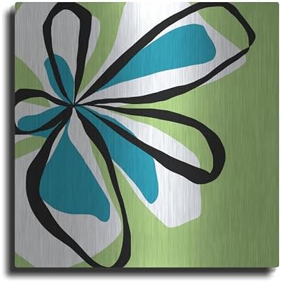 Oh So Pretty Green Metal Wall Art 24x24