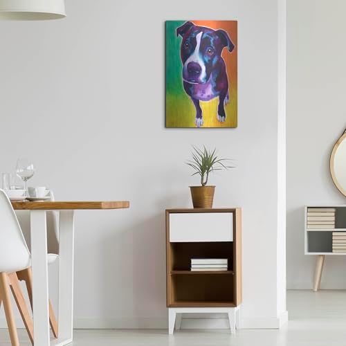 Pit Bull - Truman Metal Wall Art 16x24