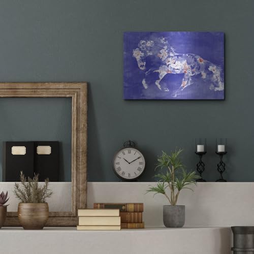 Beautiful Floral Horse 2-4 Metal Wall Art 16x12