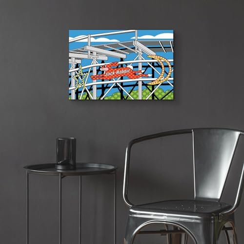 Epic Art Jack Rabbit Roller Coaster Acrylic Wall Art 24x16
