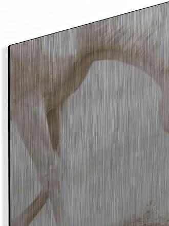 Trail Horse Sepia Metal Wall Art 16x12
