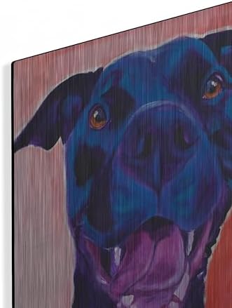 Pit Bull - Crysanthemum Metal Wall Art 16x24