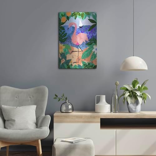 Final Flamingo Metal Wall Art by Holly McGee 16x24