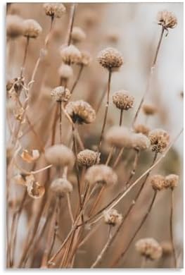 GUAHDQA Dried Flowers Canvas Wall Art 12x18inch