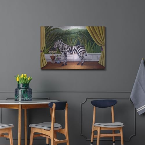 Zebra Metal Wall Art 36x24 by Catherine A Nolin