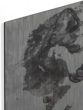 Forest Wolf Metal Wall Art 24x16
