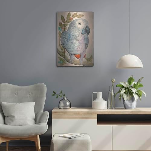 Polly Parrot Metal Wall Art 16x24 Inches