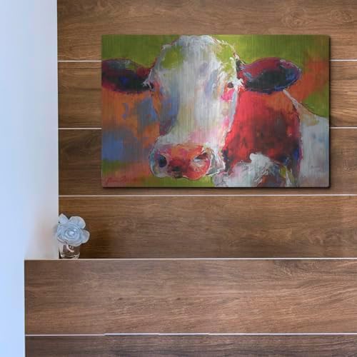 Art Cow Metal Wall Art by Richard Wallich 16x12