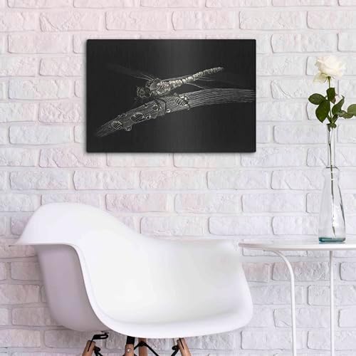 Dragonfly Metal Wall Art by Avery Multer 24x16