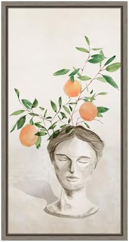 Amanti Art Framed Canvas Wall Art 27x14 Head Planter I by Isabelle Z