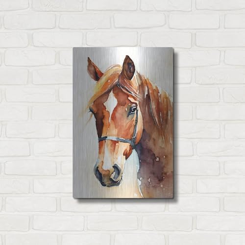Horse 2 Metal Wall Art by Petals Prints Design