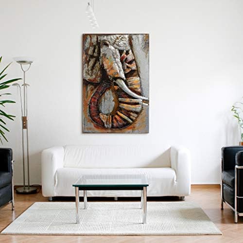 Empire Art Direct Elephant Mixed Media Wall Art 60x40x28 Inches