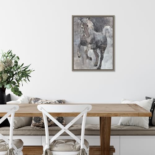 Amanti Art Framed Canvas Wall Art Wind Dancer 24x18