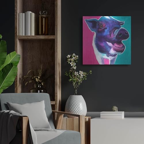Pig - Sophie Metal Wall Art 24x24