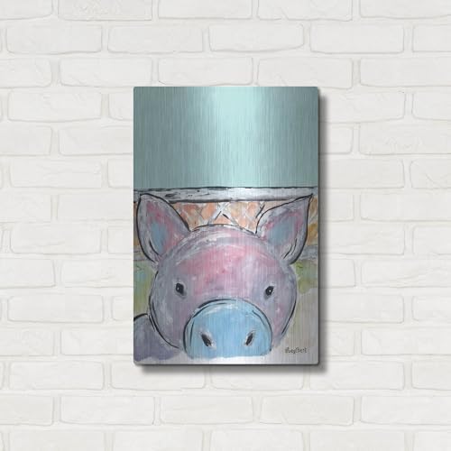 Oink Oink Metal Wall Art 16x24 Inches
