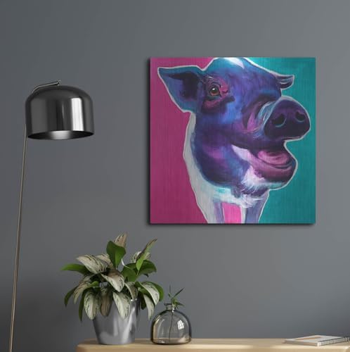 Pig - Sophie Metal Wall Art 24x24