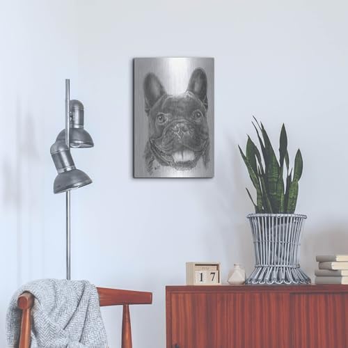 French Bulldog 3 Metal Wall Art by Barbara Keith