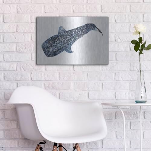 Shark Whale 2 Metal Wall Art 24x16