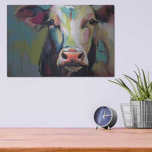 The Cow No 2 Metal Wall Art by Andreas Magnusson