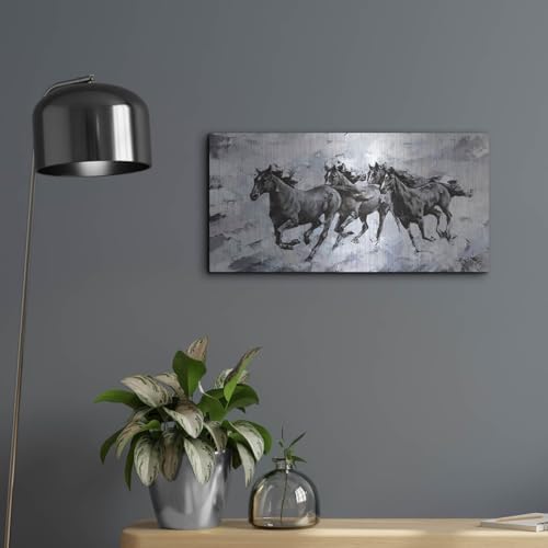 Gallop Metal Wall Art by Alexander Gunin 24x12