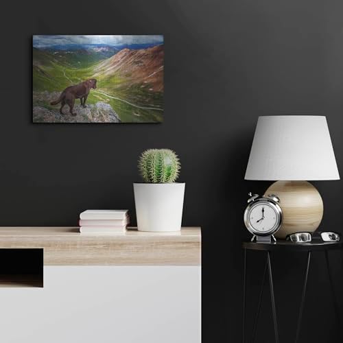 A Dog On An Adventure Metal Wall Art 24x16