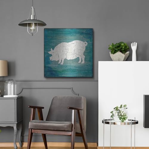 Farm Pig Wall Art by Lightbox Journal 24x24